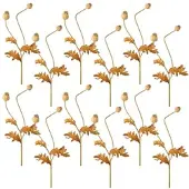 Creativ Green künstliche Pflanze Mohnzweig, 74cm, natur, 12er Set