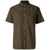 Pinewood Safari Short Sleeve Shirt mossgreen (135) XL