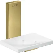 Hansgrohe AXOR UNIVERSAL Rectangular Seifenschale, Metall, Ablage Glas, 42605950, Farbe: Brushed Brass