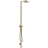 Hansgrohe Nature Duschsäule Axor Starck m Kopfbrause, Handbrause, brushed bronze