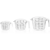 WAS Germany Messbecher Set, 3-teilig, Borosilikatglas