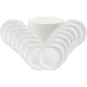 Papstar Pappteller Weiß mit 23cm Durchmesser ⌀– 200 Stück