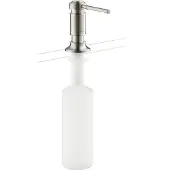 Hansgrohe AXOR Montreux Seifen- und Lotionsspender, Ausladung 91mm, Flascheninhalt 500ml, 42018800, Farbe: Edelstahl-finish