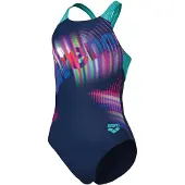 Arena Kinder Schwimmanzug G LIT LOGO SWIMSUIT V BACK L