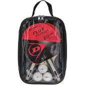 Dunlop Flux Premium 2 Player 2 Bats+3 Balls+1 Bag Tischtennis-set