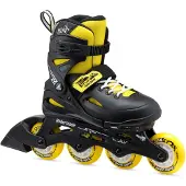 Rollerblade Rollschuhe - Fury - Schwarz/Gelb - Inliner - - 33/38 - Rollschuhe