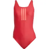 Adidas Einteiler Badeanzug Damen mit V-Ausschnitt hinten 3-Stripes
