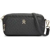 PVH Tommy Hilfiger Damen Crossbody Bag Tasche Daily Mono mit Außentasche, Schwarz (Black), Einheitsgröße