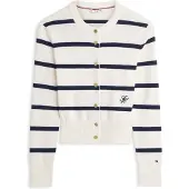 Tommy Hilfiger Strickjacke WW0WW49617 Écru Regular Fit