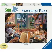 Ravensburger Erwachsenenpuzzle 500 Large Pieces - Gemütliche Leseecke