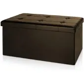 Casaria Deuba Faltbare Sitzbank/Sitzhocker MDF braun