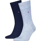 Tommy Hilfiger Socken "TH MEN SOCK CLASSIC 2P" 2 Paar, Mit eingestricktem Flag-Logo