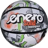 Enero Piłka Do Koszykówki Solid R.7 Szaro-Biała