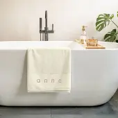 Yoursurprise Badetuch mit Namen - Beige