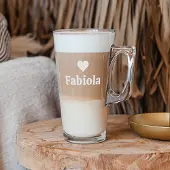 Yoursurprise Latte Macchiato Glas mit Gravur (2 Stück)