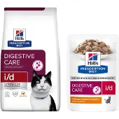 Hill's Pet Nutrition i/d Trockenfutter für Katzen mit Huhn zur Unterstützung der Verda 8 kg Futter