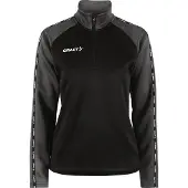 Craft Trainingsjacke Squad 2.0 Half Zip Damen Black Granite-XXL