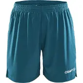 Craft Damen Sport-Shorts Squad einfarbig aus 100% Polyester mit Kordelzug im Bund