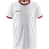 Craft Sportshirt Kinder Progress 2.0 Graphic Jersey White/Brightred-Größe 134