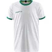 Craft Sportshirt Kinder Progress 2.0 Graphic Jersey White/Teamgreen-Größe 122
