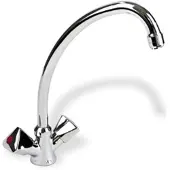 Sanitop-Wingenroth Zweigriff Niederdruck Küchenarmatur Wasserhahn Chrom