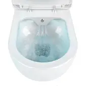 Aloni Wand Hänge WC Spülrandlos Toilette Bidet Taharet Rimless Taharet WC + Deckel