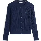Tommy Hilfiger Strickjacke WW0WW43329 Dunkelblau Regular Fit