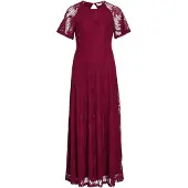 Vila Vifemma Kurzarm Maxikleid