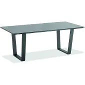 Niehoff Noah Tisch Aluminium Trapezkufe Anthrazit/HPL