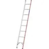Hymer Sprossenanlegeleiter, 8 Sprossen, Länge 2,45 m, Reichhöhe 3,37 m, Gewicht 4,2 kg