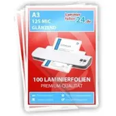 L24 Laminierfolien A3, 2 x 125 Mic, glänzend