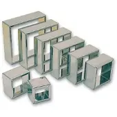Matfer Set aus 8 ungeriffelten, quadratischen Edelstahl-Ausstechern, 4 bis 11 cm (150320)