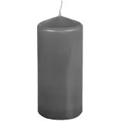 Papstar 8 X Stumpenkerze Ø 69 mm · 150 mm dunkelgrau