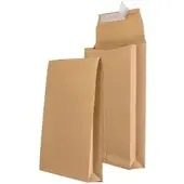 Mailmedia Faltentaschen B5, braun, ohne Fenster, haftklebend, 250 Stück