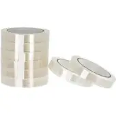 Böttcher-AG Klebeband Premium 19mm x 66m, kristallklar, extra stark klebend, Kern-Ø 76mm, 8 Stück