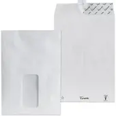 Tyvek Versandtaschen 67149, weiß, C5, mit Fenster, haftklebend, Kraftpapier, 100 Stück