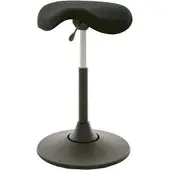 Lotz Fitness-Hocker I11134.0-10, Sattelsitz, Kunstleder, schwarz