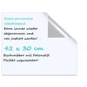 LMG Whiteboard-Folie UFWB-420X300, selbstklebend, weiß, 42 x 30 cm