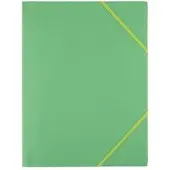 D.Rect Eckspanner 9085, A4, Kunststoff, grün, 3 Einschlagklappen, 6 Stück
