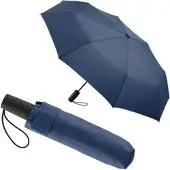 FARE Regenschirm AOC marine, windsicher, Auf-Zu-Automatik, Ø 98 cm, 30 cm, Taschenschirm
