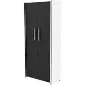 Kerkmann Aktenschrank Aveto, aus Holz, abschließbar, 80 x 183 x 38 cm (B/H/T), anthrazit / weiß