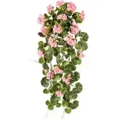 Creativ Green Kunstblume Geranien-Ranke, UV-beständig, rosa, hängend, Höhe 80 cm