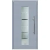 KNOCK Flügelüberdeckende Kunstoff-Haustür »Terra«, grau
