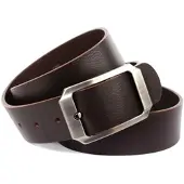 Anthoni Crown Ledergürtel , Herren, Gr. 105, braun (dunkelbraun), Leder, unifarben, Gürtel Ledergürtel, mit satinierter Schließe