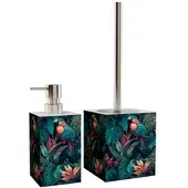Sanilo Bad-Accessoire-Set »Exotic«, Grün, Rechteckig - gruen