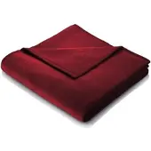 Biederlack Wohndecke Thermosoft 150x200 cm | purpur - rot