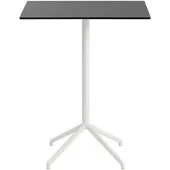 Muuto Still Cafe Bar-/Tresentisch, 75 x 65 cm, schwarz nanolaminat / weiß
