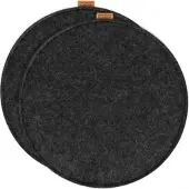 Miqio 2 er Set Sitzkissen 2 Sitzauflage mit Antirutschnoppen Ø 35 cm