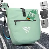 MIVELO Fahrradtasche – 2in1 Gepäckträgertasche & Schultertasche – 20 Liter – Mint
