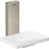 Hansgrohe AXOR Universal Rectangular Seifenschale, Metall, Ablage Glas, 42605